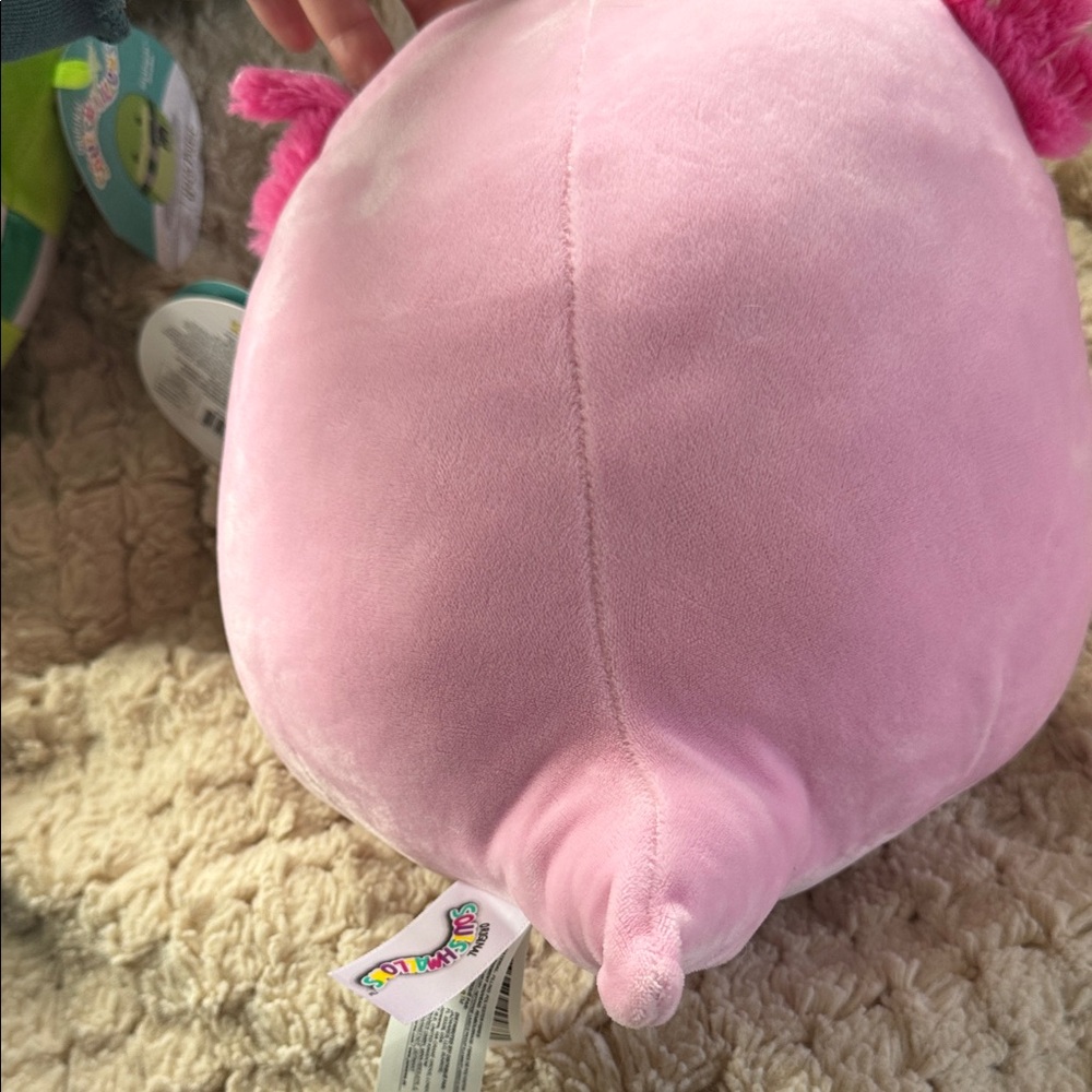 Squishmallows Archie Pink Plush with Sprinkles and Red Balloon Detail - Picture 4 of 6